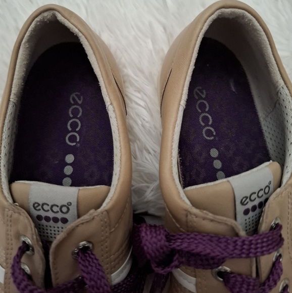 Ecco Women's Street Golf Shoes Leather Upper Lace Up Size 38 - Picture 3 of 10
